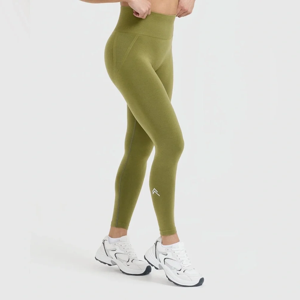 Oner active Effortless Seamless Leggings | Olive Green - M - Short - Picture 6 of 6